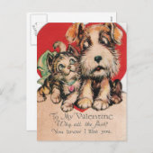 バレンタインデーなぜ騒ぎ立てるの？ シーズンポストカード (正面/裏面)