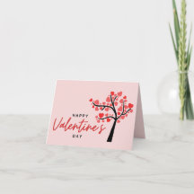 バレンタインデーにおすすめのピンクと赤いハートのカード