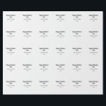 バレンタインデーにお名前と日付をシンプルにミニマルに ラッピングペーパー<br><div class="desc">デザイン</div>