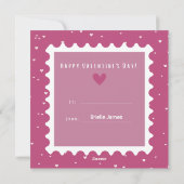 バレンタインデーにかわいい子ども シーズンカード (裏面)