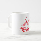 バレンタインデーには愛が溢れ❤️る コーヒーマグカップ (正面左)