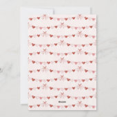 バレンタインデーにぴったりなフォトカード Whimsical Hearts Happy Valent シーズンカード (裏面)
