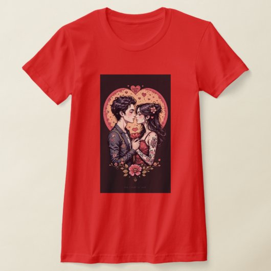 バレンタインデーにぴったりのギフト Tシャツ (レイダウン)