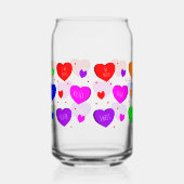 バレンタインデーにガラスラップ ガラス缶 (左)