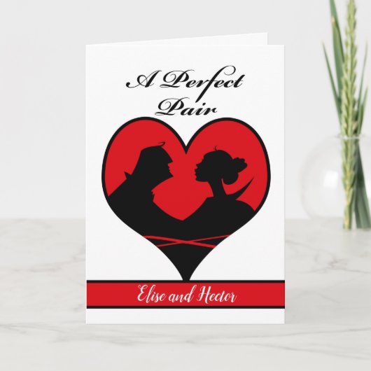 バレンタインデーにテキストを追加 カード (正面)