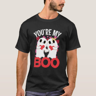 バレンタインデーにハートの付いた"You're My Boo"の幽霊 Tシャツ