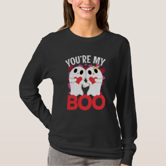 バレンタインデーにハートの付いた"You're My Boo Ghost" Tシャツ