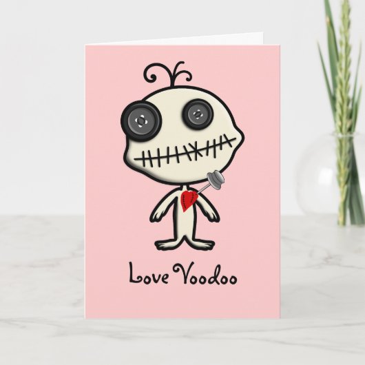 バレンタインデーにピンを突き刺して終わらせる シーズンカード (正面)