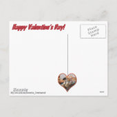 バレンタインデーにロマンチックなゴンドラに乗る シーズンポストカード (裏面)