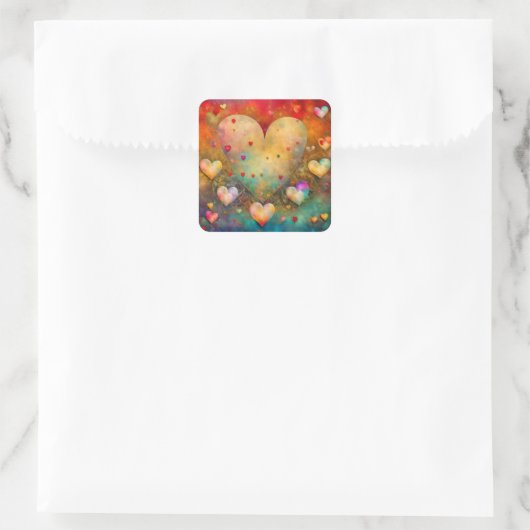 バレンタインデーにロマンチックな形見 スクエアシール (バッグ)