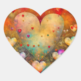 バレンタインデーにロマンチックな形見 ハートシール