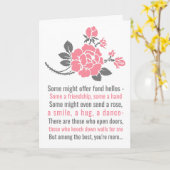 バレンタインデーにロマンチックな愛の詩を恋人に カード (黄色い花)