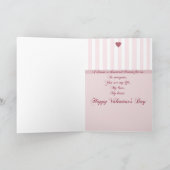 バレンタインデーにロマンチックな愛バレンタインデー シーズンカード (内部)