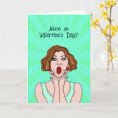 バレンタインデーに一人? 私もよ! カード (黄色い花)