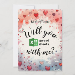 バレンタインデーに一緒にシーツを広げてくれる? シーズンカード