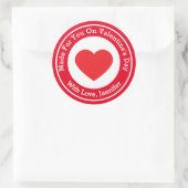 バレンタインデーに作成 ラウンドシール (バッグ)