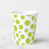 バレンタインデーに夢中になる赤い目の木のカエル 紙コップ (裏面)