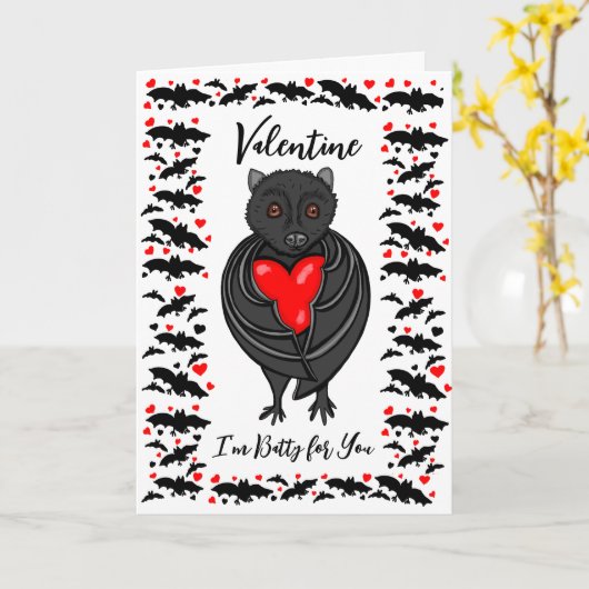 バレンタインデーに夢中！ カード (黄色い花)