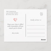 バレンタインデーに家族や友人に愛を送る ポストカード (裏面)