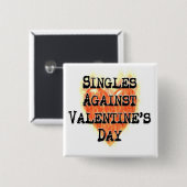 バレンタインデーに対するシングル 缶バッジ (正面&裏面)