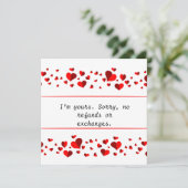 バレンタインデーに対する興味深いお祝い シーズンカード (スタンド正面)