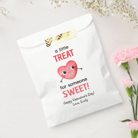 バレンタインデーに少しお祝い フェイバーバッグ (封をした状態)