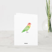 バレンタインデーに帽子をかぶった猫 シーズンカード (裏面)