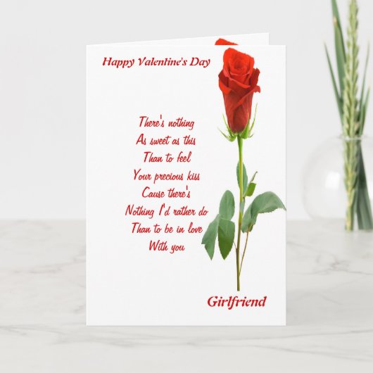 バレンタインデーに彼女に シーズンカード (正面)