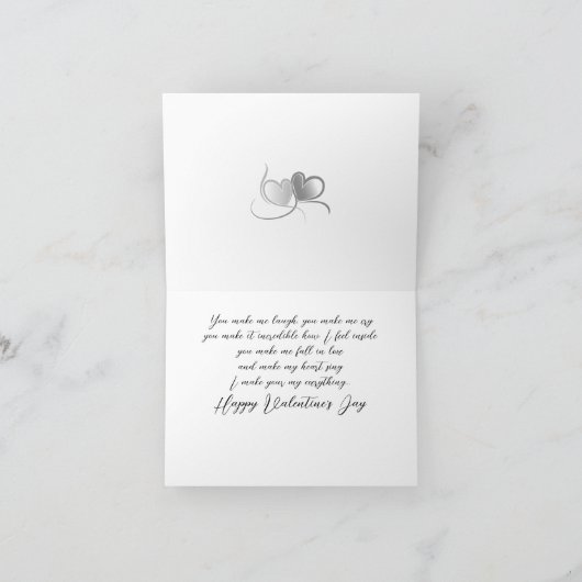 バレンタインデーに恋に落ちさせて ロマンス シーズンカード (内部)