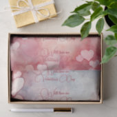 バレンタインデーに恋をするバレンタインピンクのハート 薄葉紙 (ギフト)