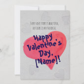 バレンタインデーに最適な特別なロマンチックなカード シーズンカード (正面)