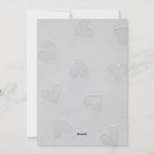 バレンタインデーに最適な特別なロマンチックなカード シーズンカード (裏面)