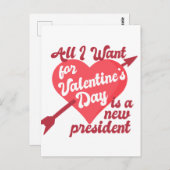 バレンタインデーに欲しいのは新しい社長だけだ ポストカード (正面/裏面)