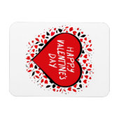 バレンタインデーに無限の愛 マグネット (横)