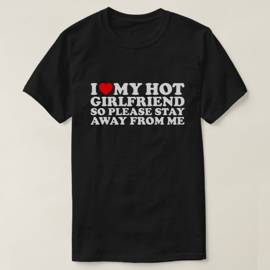 バレンタインデーに熱い彼女へ Tシャツ (デザイン正面)