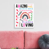 バレンタインデーに特別なお母さんに感謝する キャンバスプリント (インサイチュ (リビング))