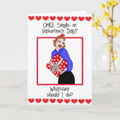 バレンタインデーに独り身？ カード (黄色い花)