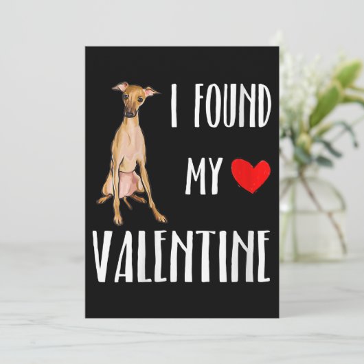 バレンタインデーに私のイタリアングレーハウンドを見つけた女性 シーズンカード (スタンド正面)