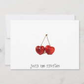 バレンタインデーに紅茶またはコーヒー 招待状 (裏面)