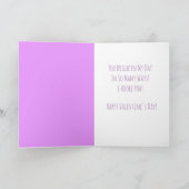 バレンタインデーに花を咲かせるハート カード (内部)