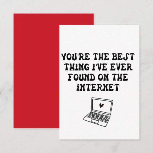 バレンタインデーに贈る、かわいい&最高のギフト(彼または彼女へ) ノートカード (正面/裏面)