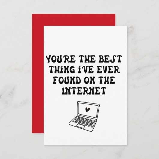 バレンタインデーに贈る、かわいい＆最高のギフト（彼・彼女へ） ノートカード (正面/裏面)