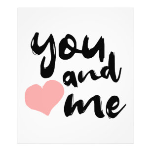 バレンタインデーに贈る、二つの単語で伝える愛 You and Me. フォトプリント