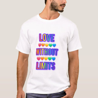 バレンタインデーに贈る、愛に制限なしのTシャツ 💕 Tシャツ