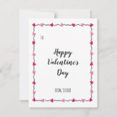 バレンタインデーに鯨のような愛を Funny Valentine's Day ノートカード (裏面)
