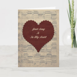 バレンタインデーのあなたの歌 カード