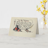 バレンタインデーのあなたへ カード (黄色い花)