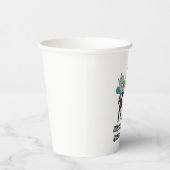 バレンタインデーのおかしな猿のカップル 紙コップ (右)
