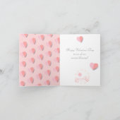 バレンタインデーのおしゃれなグリーティング シーズンカード (内部)