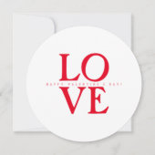 バレンタインデーのおしゃれなグリーティング シーズンカード (正面)